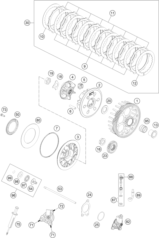 Explosionsgrafik KUPPLUNG