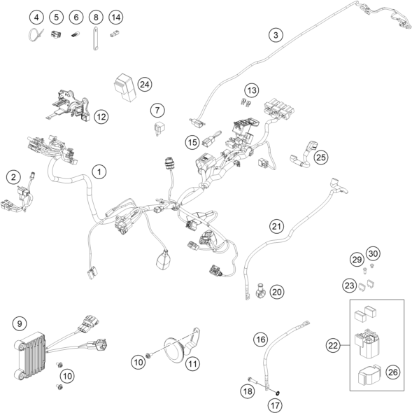 Explosionsgrafik KABELSTRANG