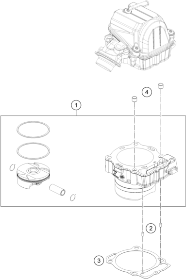 Explosionsgrafik ZYLINDER