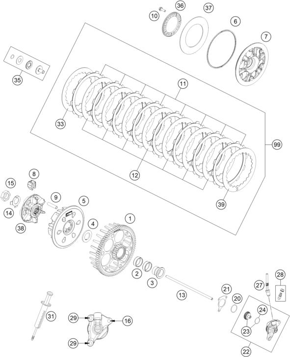 Explosionsgrafik KUPPLUNG