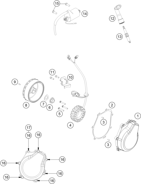 Explosionsgrafik ZÜNDANLAGE