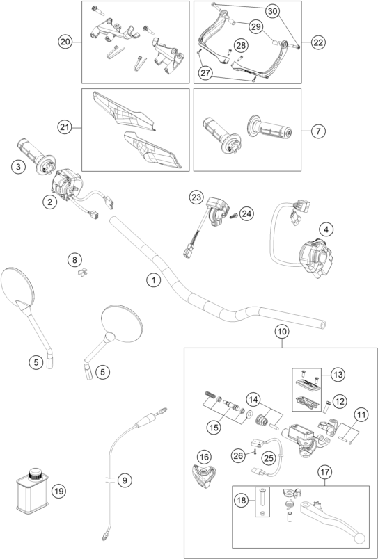 Explosionsgrafik LENKER, ARMATUREN