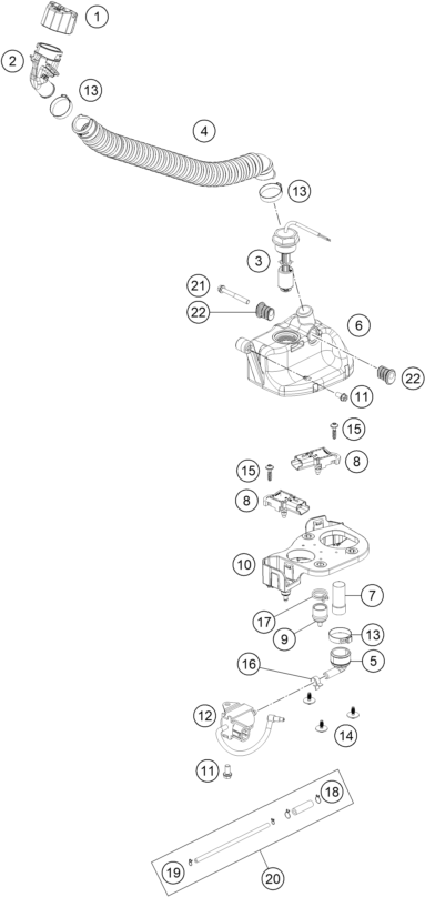 Explosionsgrafik SCHMIERSYSTEM