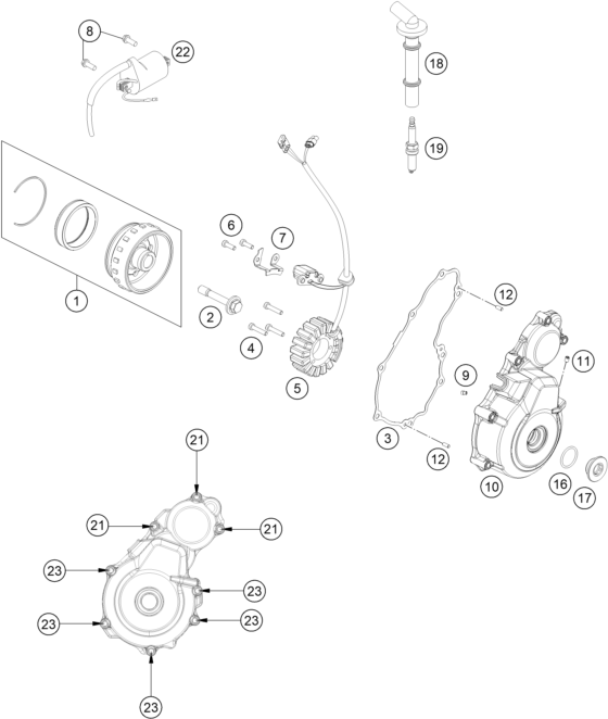 Explosionsgrafik ZÜNDANLAGE