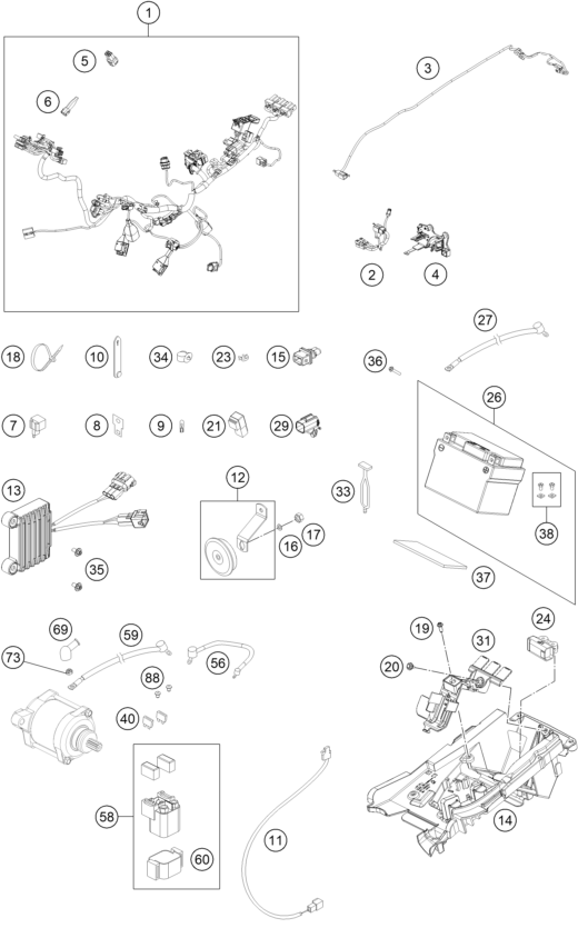 Explosionsgrafik KABELSTRANG