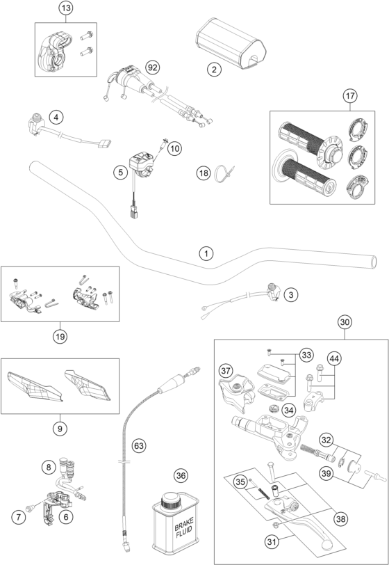 Explosionsgrafik LENKER, ARMATUREN