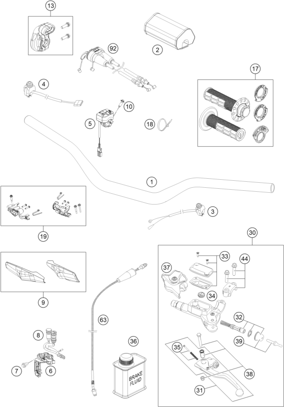 Explosionsgrafik LENKER, ARMATUREN