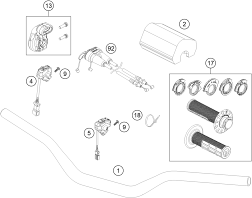 Explosionsgrafik LENKER, ARMATUREN