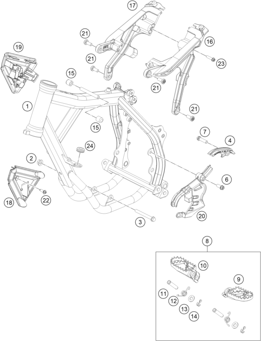 Explosionsgrafik RAHMEN