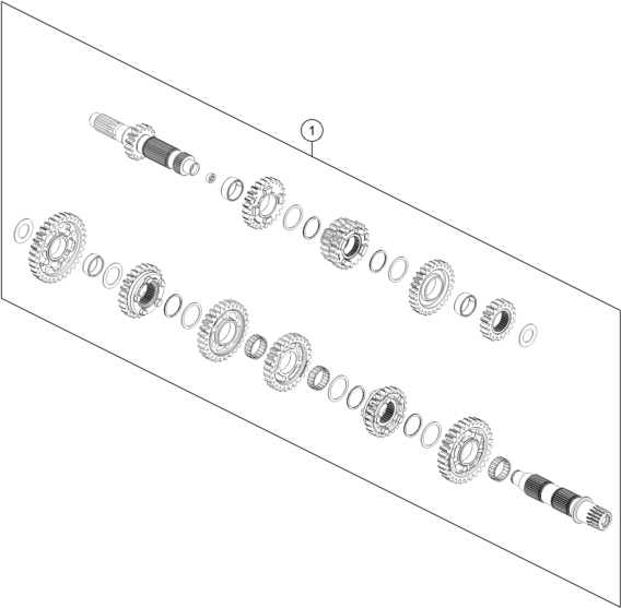 Explosionsgrafik GETRIEBE