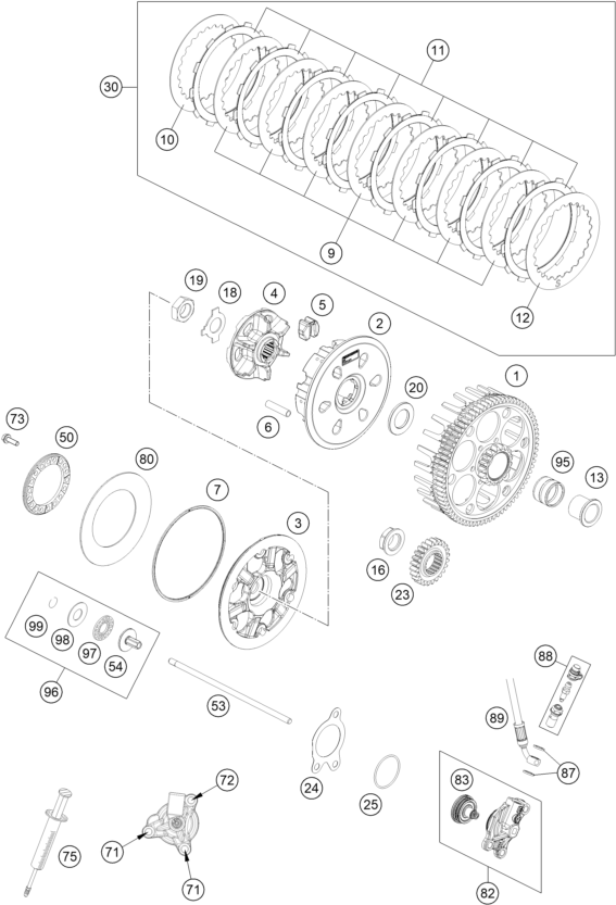 Explosionsgrafik KUPPLUNG