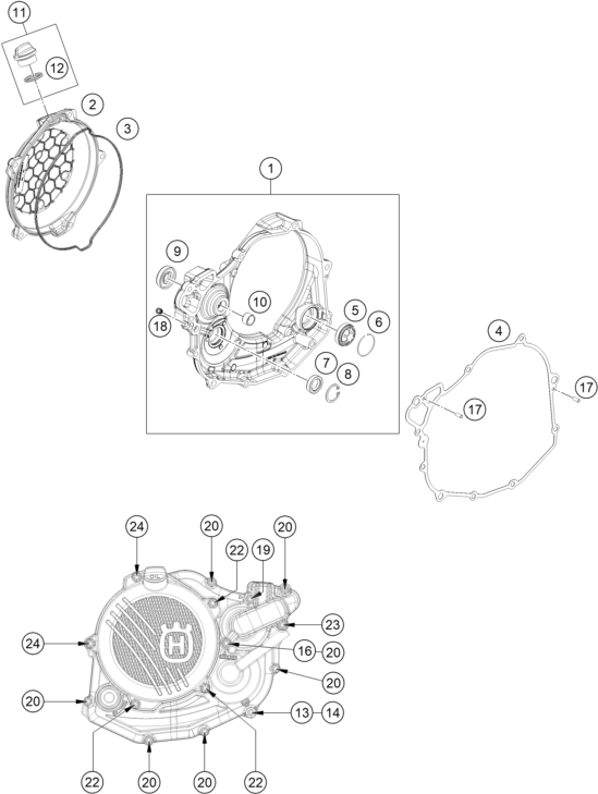 Explosionsgrafik KUPPLUNGSDECKEL