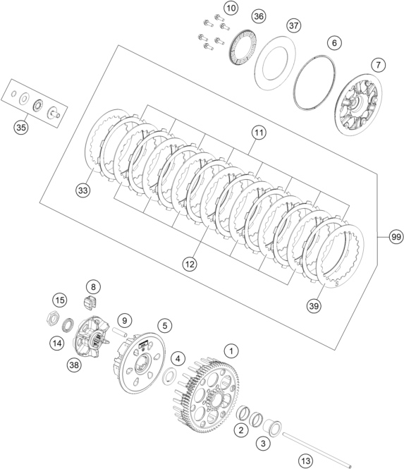 Explosionsgrafik KUPPLUNG