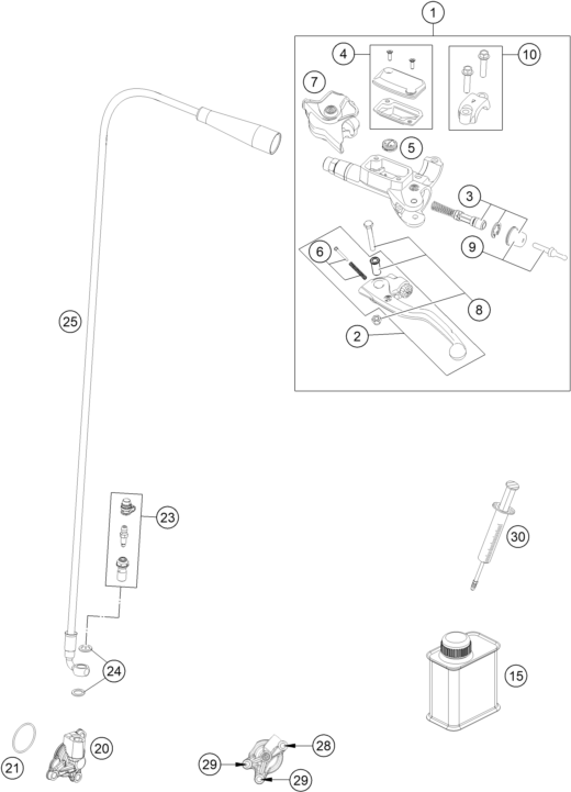 Explosionsgrafik KUPPLUNGSARMATUR