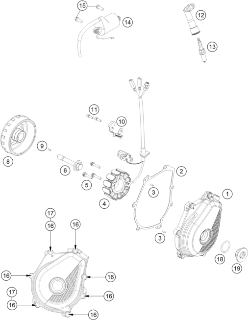 Explosionsgrafik ZÜNDANLAGE