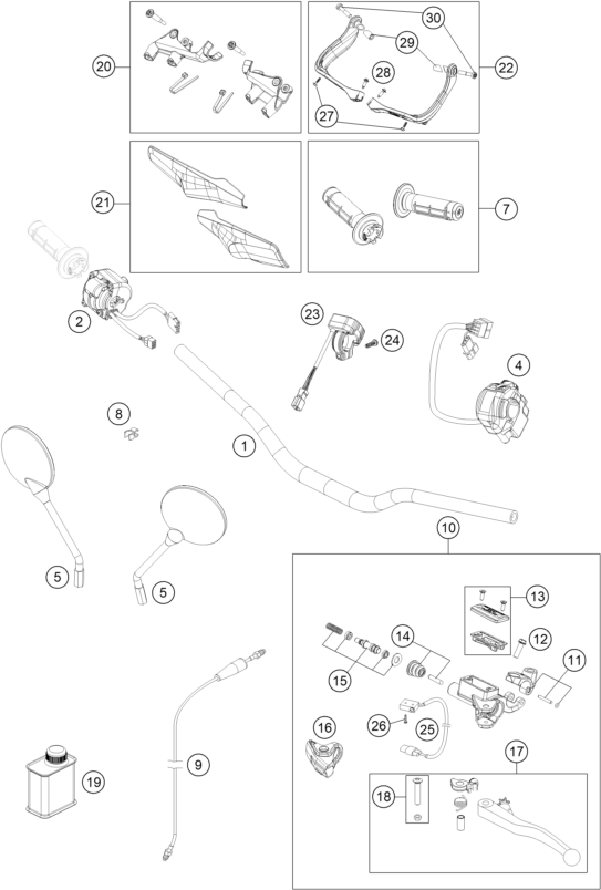 Explosionsgrafik LENKER, ARMATUREN