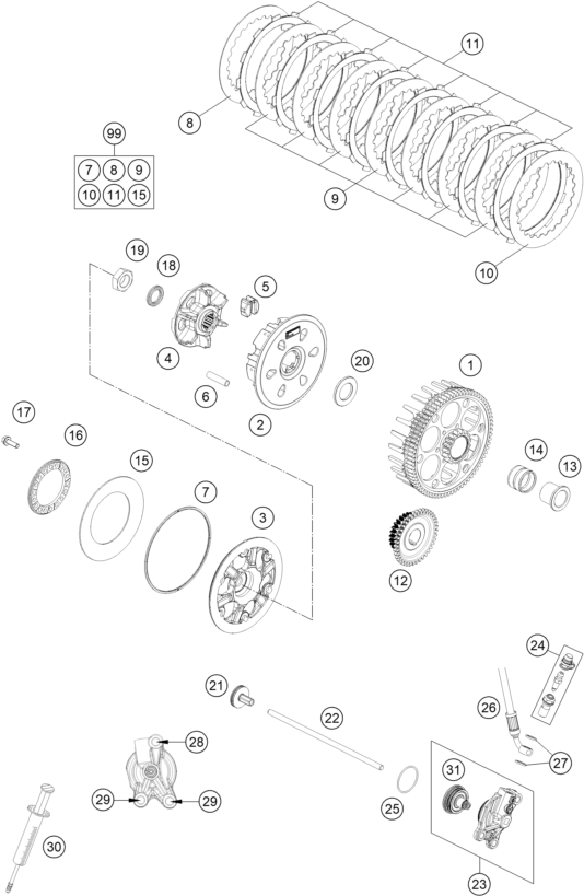 Explosionsgrafik KUPPLUNG