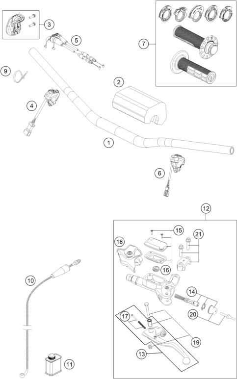Explosionsgrafik LENKER, ARMATUREN