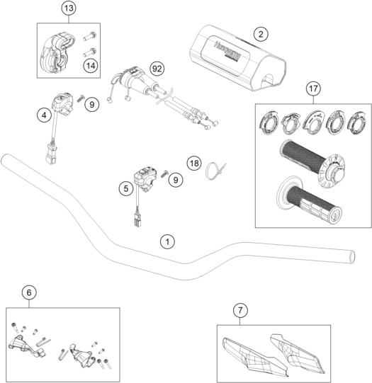 Explosionsgrafik LENKER, ARMATUREN
