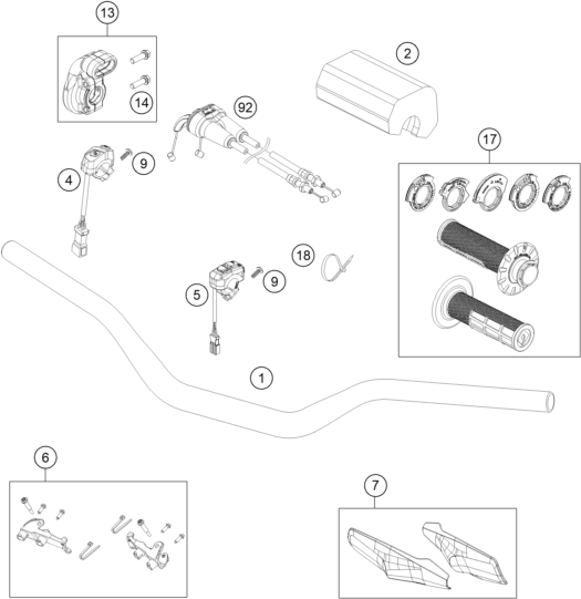 Explosionsgrafik LENKER, ARMATUREN