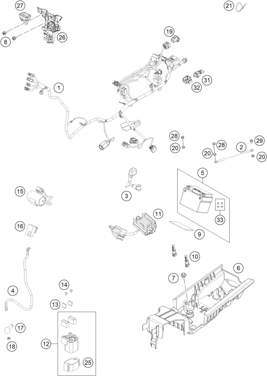 Explosionsgrafik KABELSTRANG