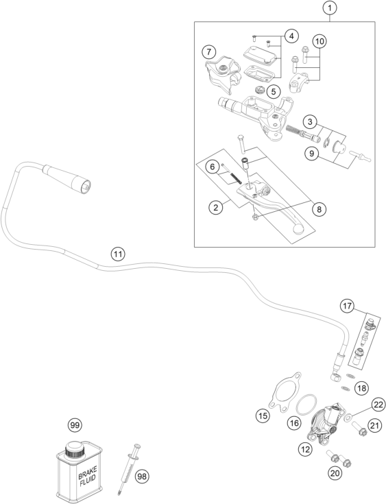 Explosionsgrafik KUPPLUNGSARMATUR