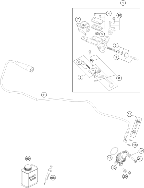 Explosionsgrafik KUPPLUNGSARMATUR