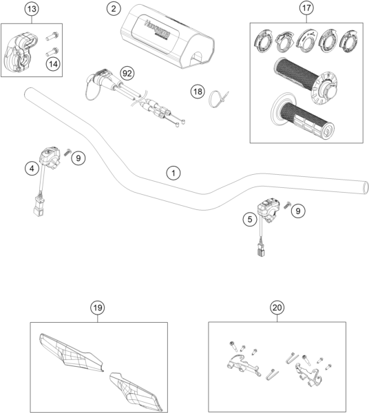 Explosionsgrafik LENKER, ARMATUREN