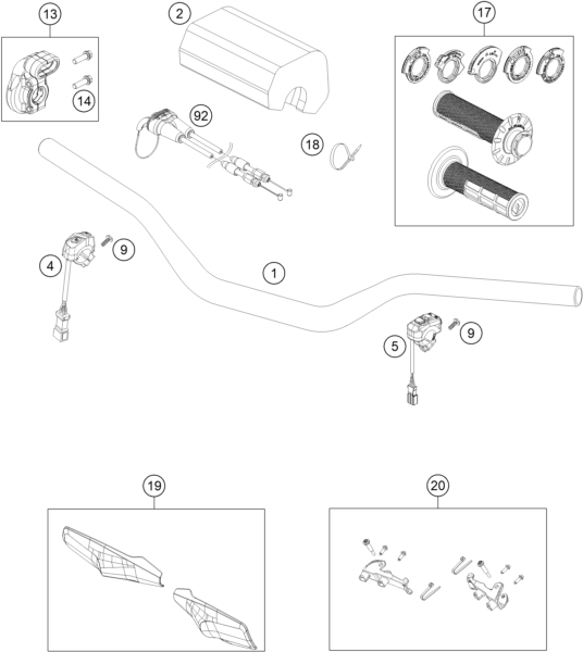 Explosionsgrafik LENKER, ARMATUREN
