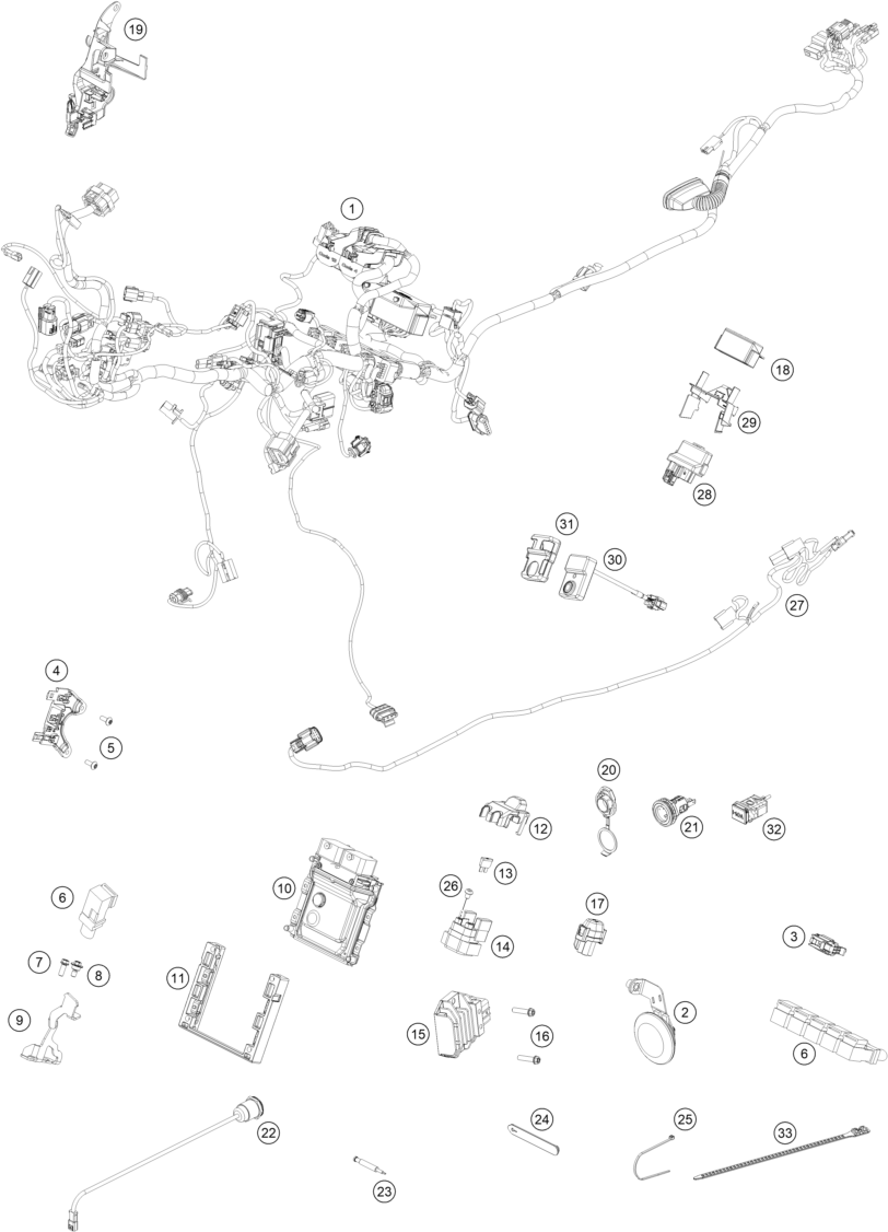 Explosionsgrafik KABELSTRANG
