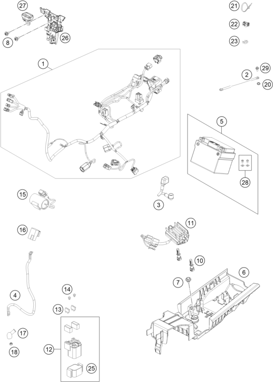 Explosionsgrafik KABELSTRANG