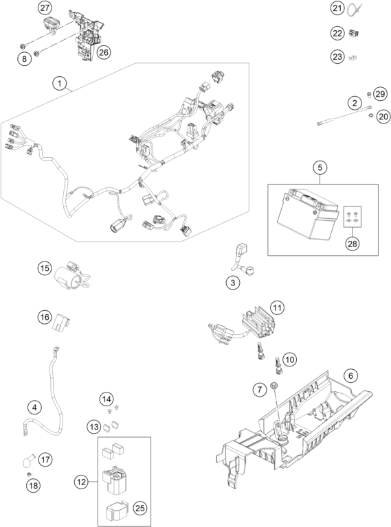 Explosionsgrafik KABELSTRANG