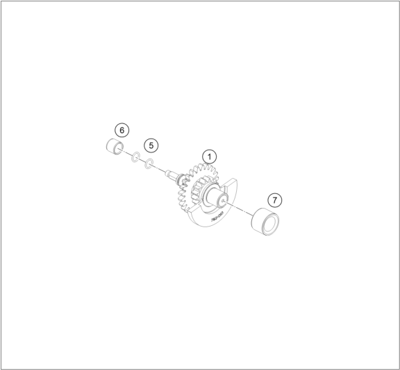 Explosionsgrafik AUSGLEICHSWELLE