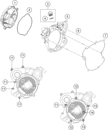 Explosionsgrafik KUPPLUNGSDECKEL