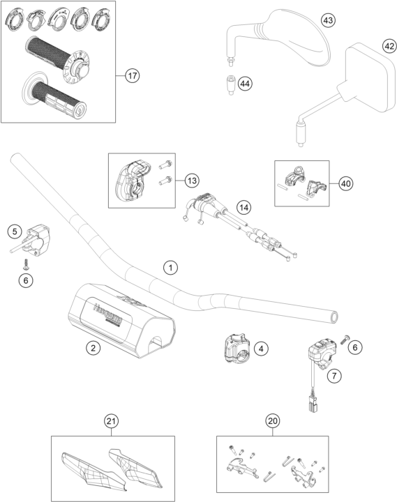 Explosionsgrafik LENKER, ARMATUREN