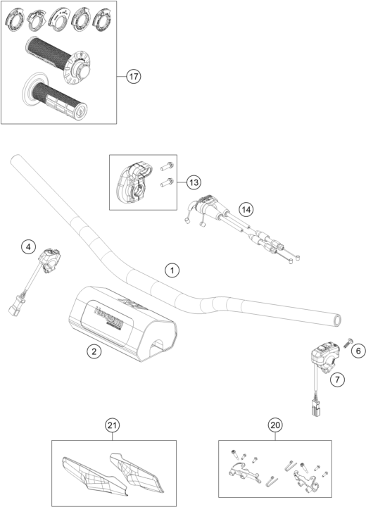 Explosionsgrafik LENKER, ARMATUREN