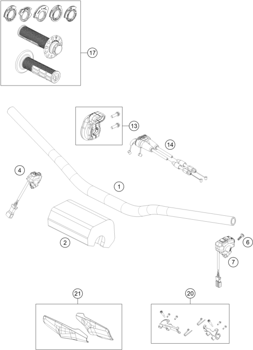 Explosionsgrafik LENKER, ARMATUREN