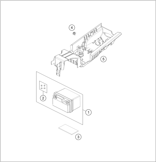 Explosionsgrafik BATTERIE