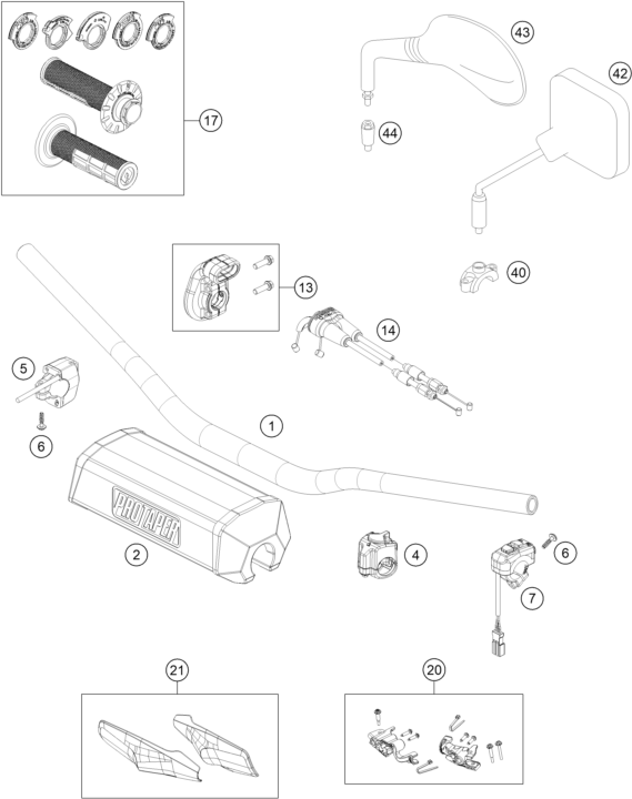 Explosionsgrafik LENKER, ARMATUREN