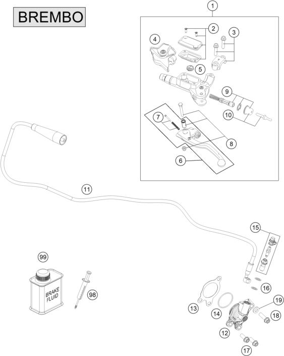 Explosionsgrafik KUPPLUNGSARMATUR