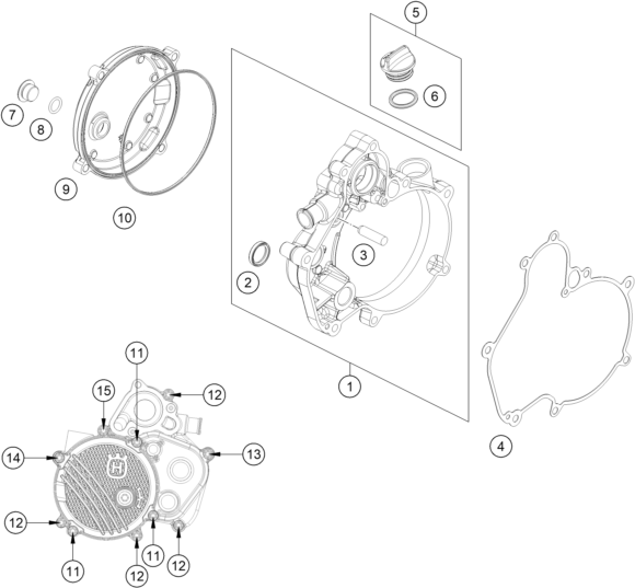 Explosionsgrafik KUPPLUNGSDECKEL