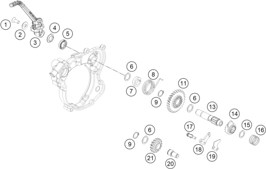 Explosionsgrafik KICKSTARTER