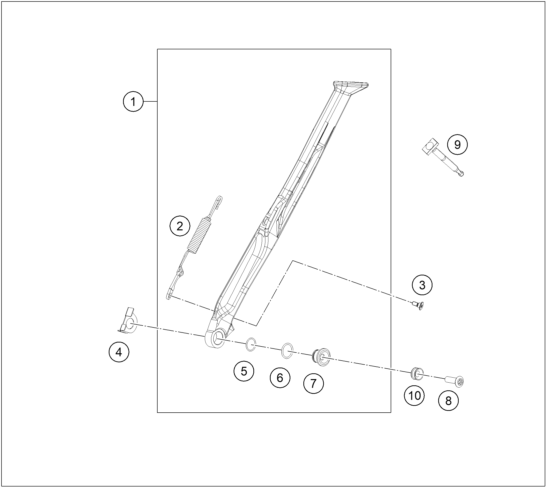 Explosionsgrafik SEITEN- / MITTELSTÄNDER