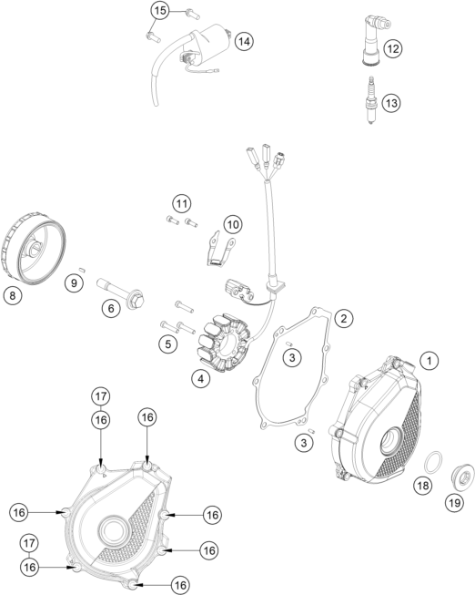 Explosionsgrafik ZÜNDANLAGE