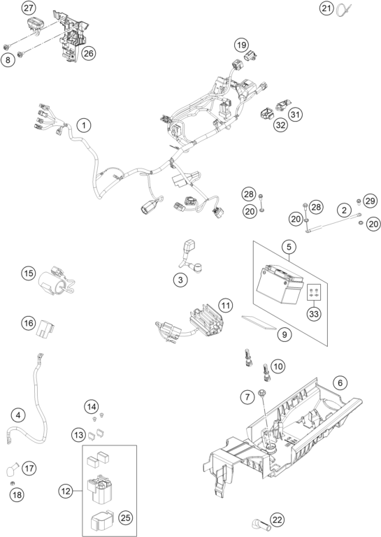 Explosionsgrafik KABELSTRANG