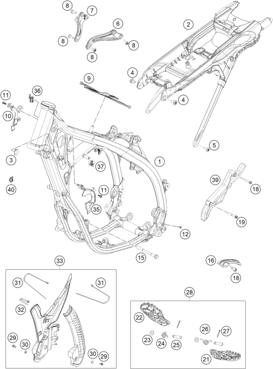 Explosionsgrafik RAHMEN