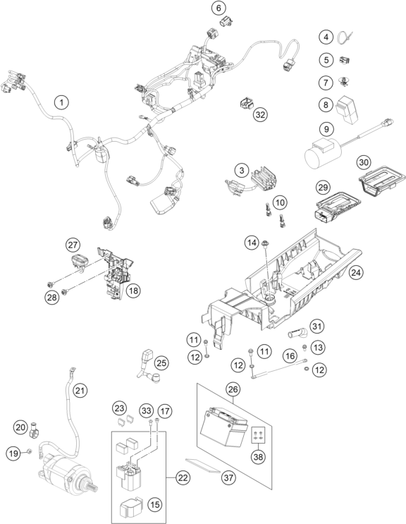 Explosionsgrafik KABELSTRANG