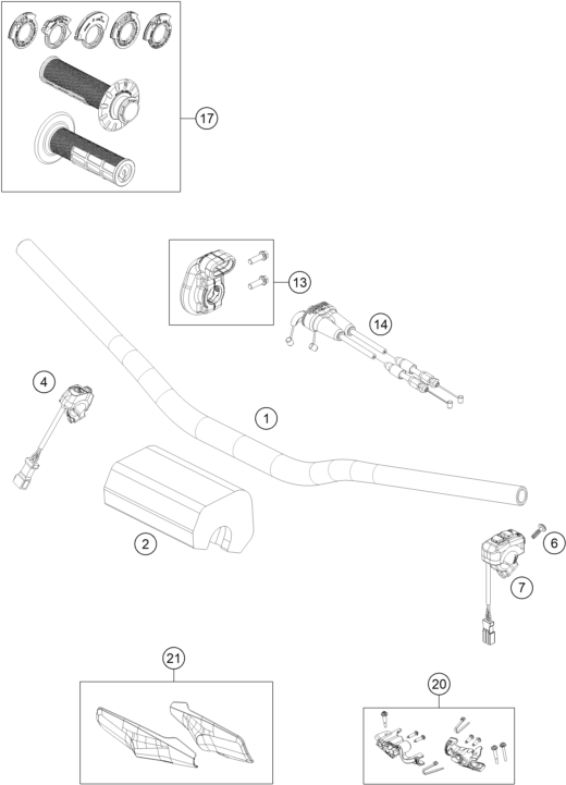 Explosionsgrafik LENKER, ARMATUREN