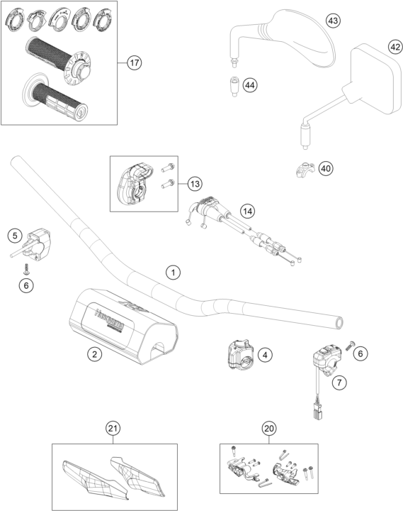 Explosionsgrafik LENKER, ARMATUREN