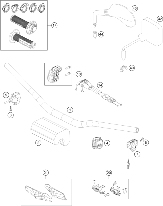 Explosionsgrafik LENKER, ARMATUREN